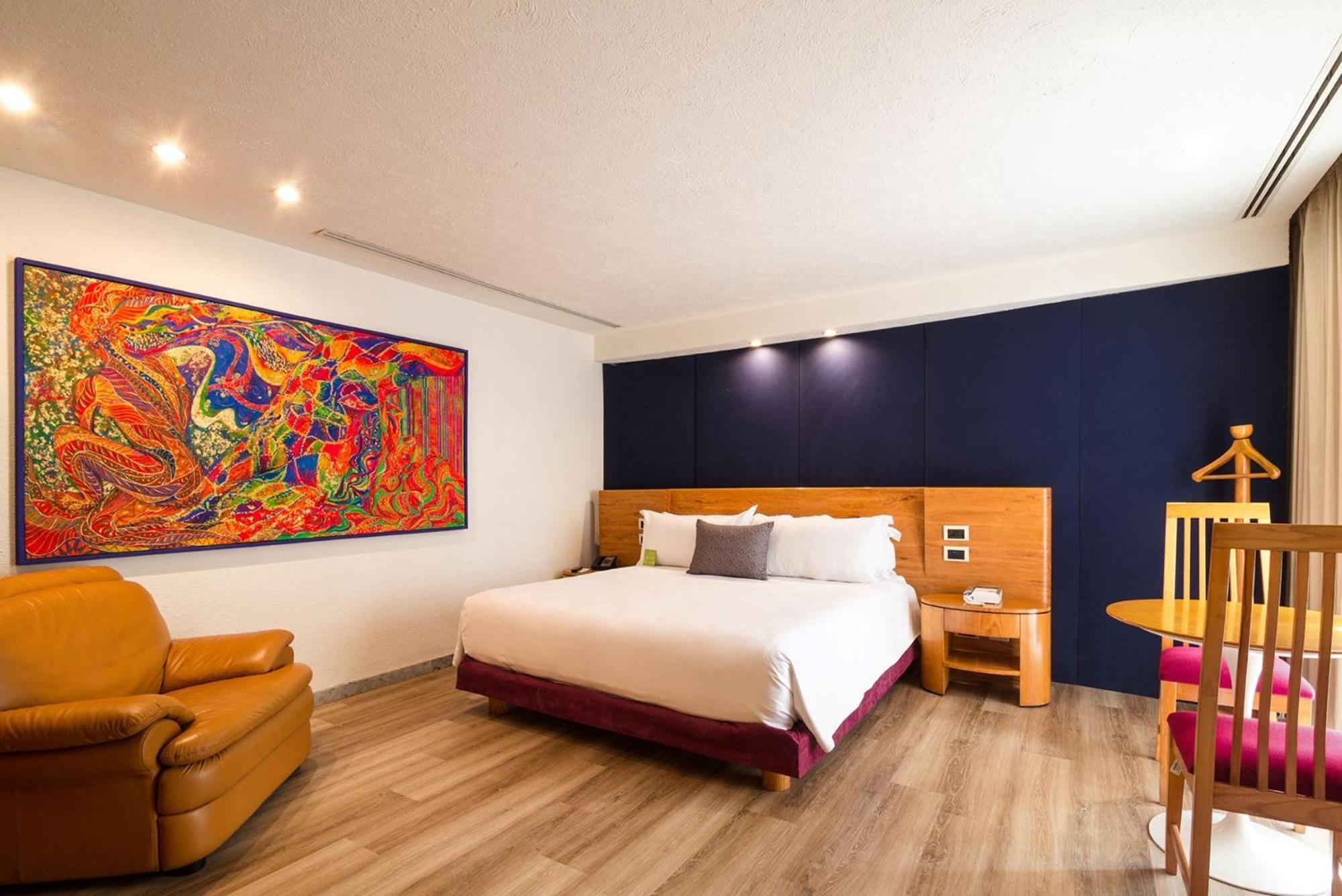 Hotel Camino Real Guadalajara Zapopan Exterior foto A room at the hotel